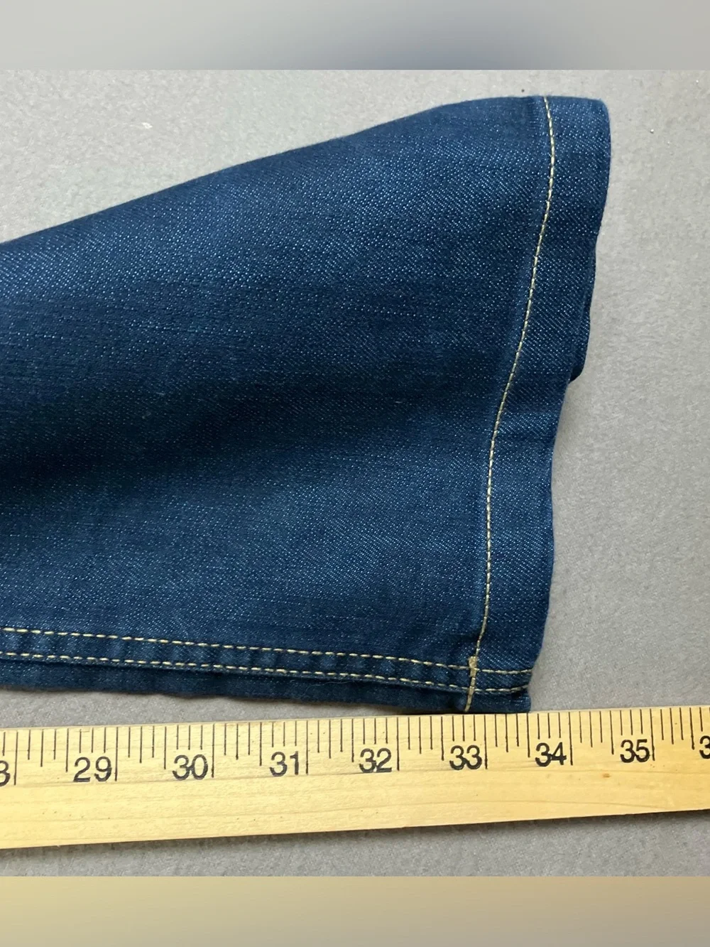 Toad & Co. Wingman Denim Jeans Lean Fit Pants Men’s Size 33x34 Dark Blue